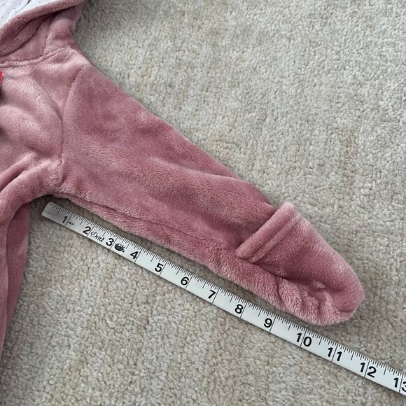 NWT Ollie’s Place Baby Girl Faux Fur Bunny One Piece 12-18m - Picture 8 of 10